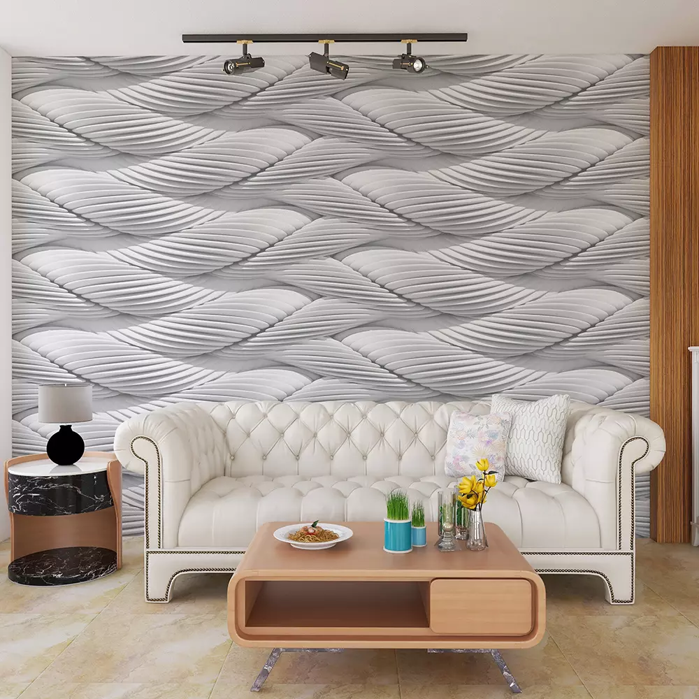 WHITE PAINT RIPPLES
