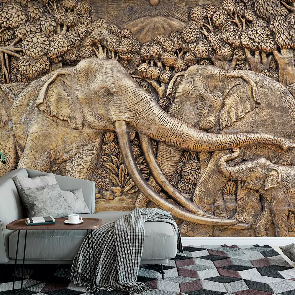 Elephants In Metal Shades