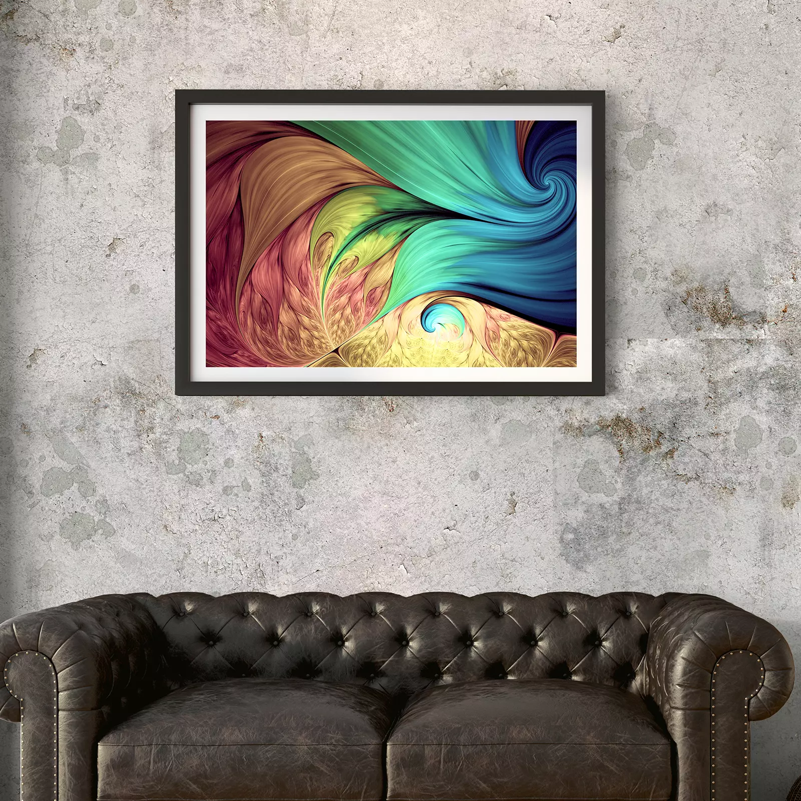 Abstract fractal patterns and shapes