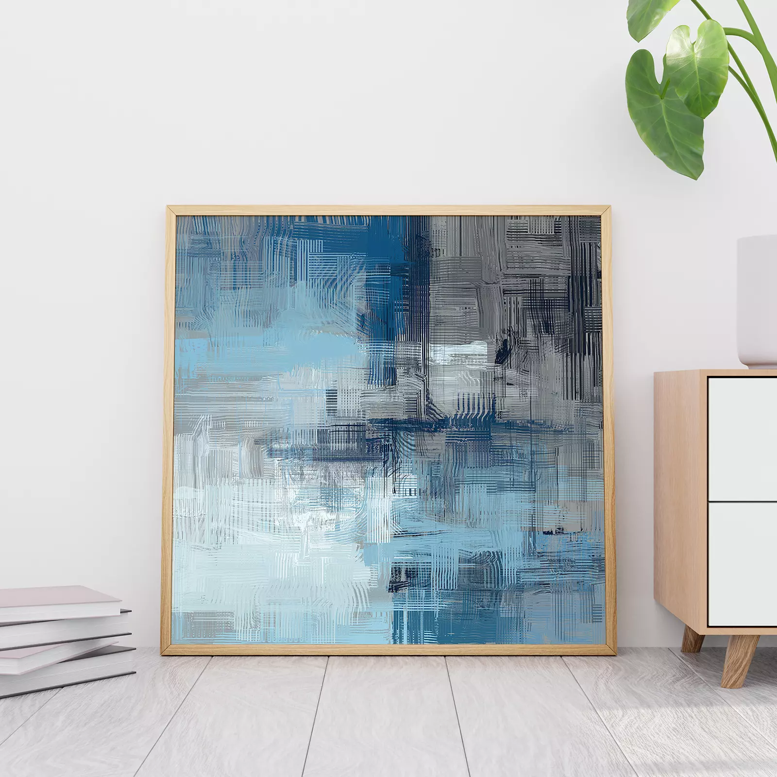 Expressive handmade oil painting on canvas