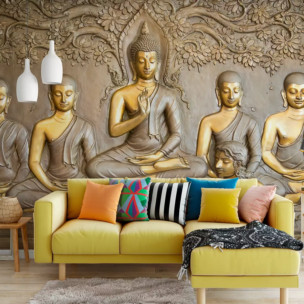BUDDHA WOODEN CARVING