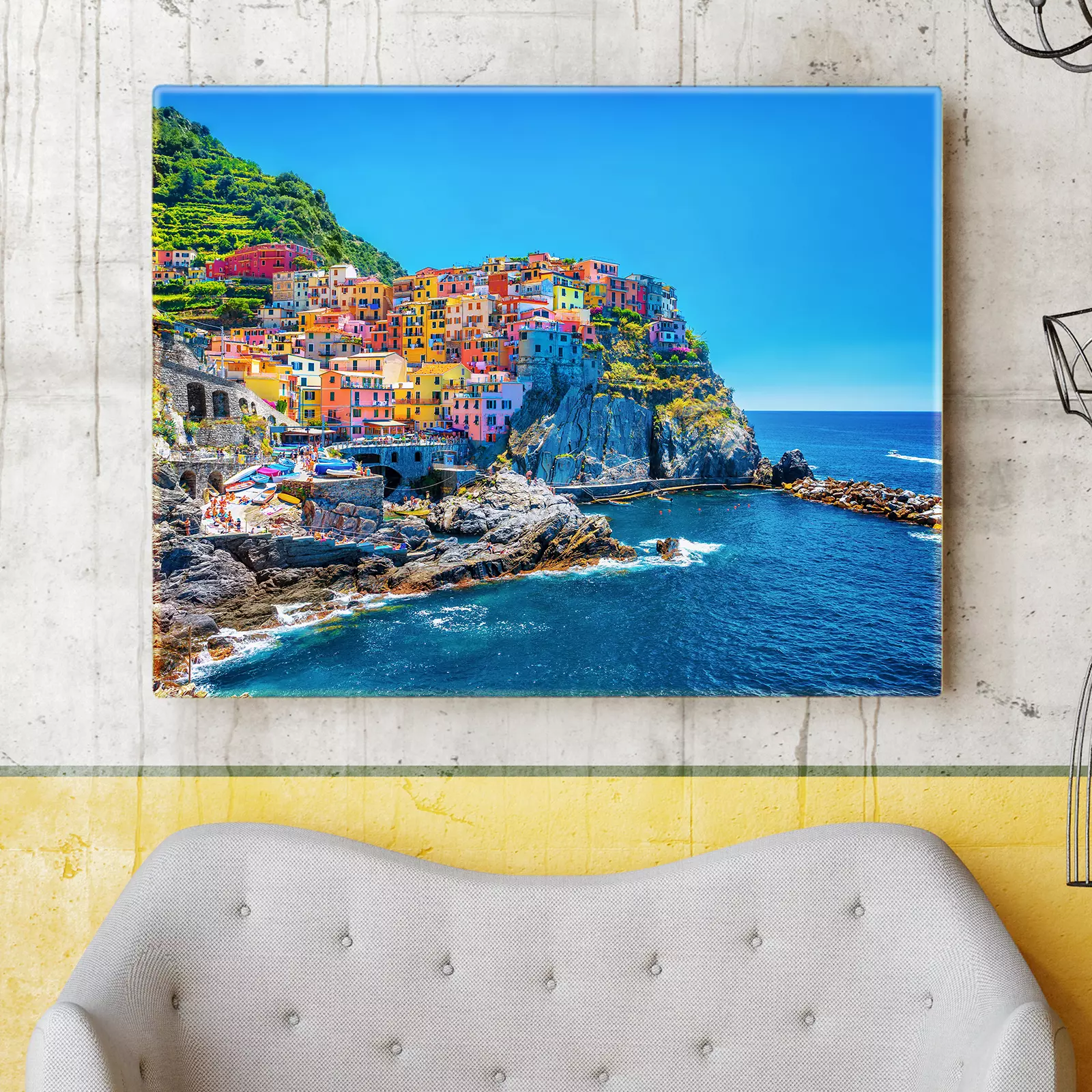 Typical Mediterranean Sea In Italy Art Print