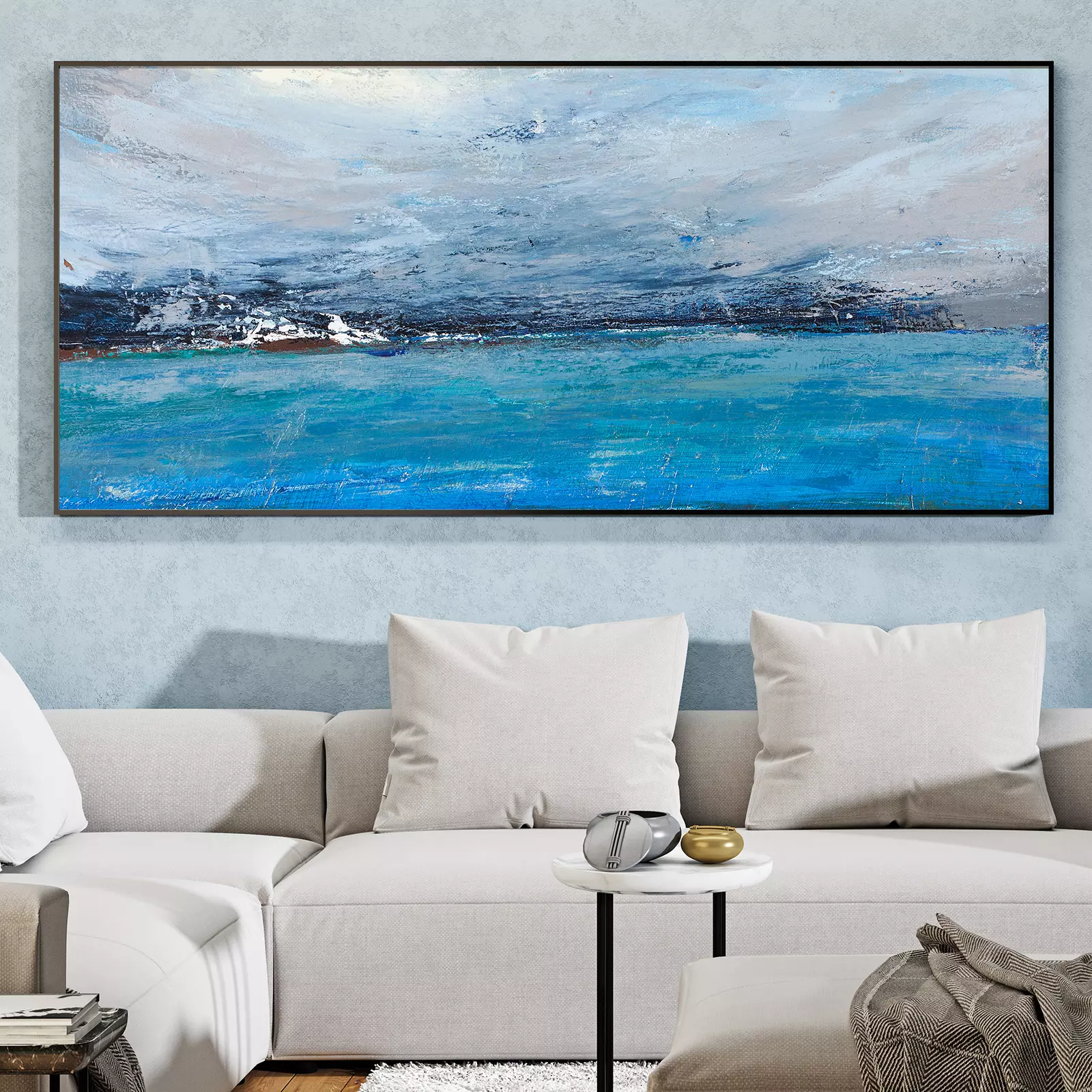 Cold Ocean Landscape With The Sea Pictorial Art