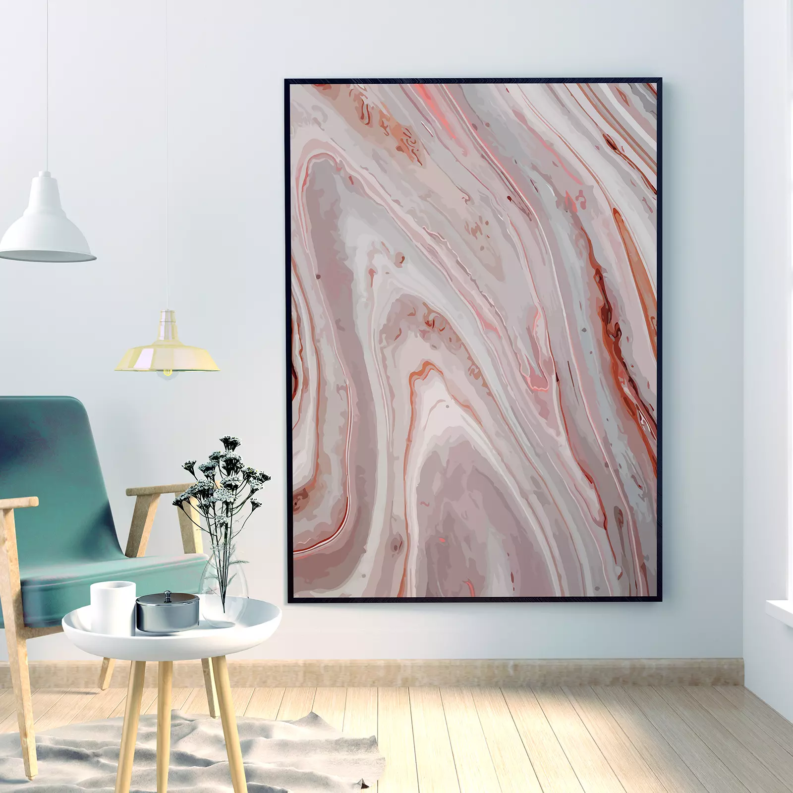 Marble Art Oil Painting