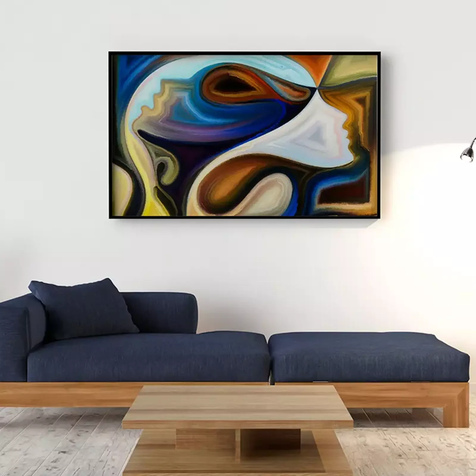 Design Composed Of Human Profiles Of Emotions, Relationships