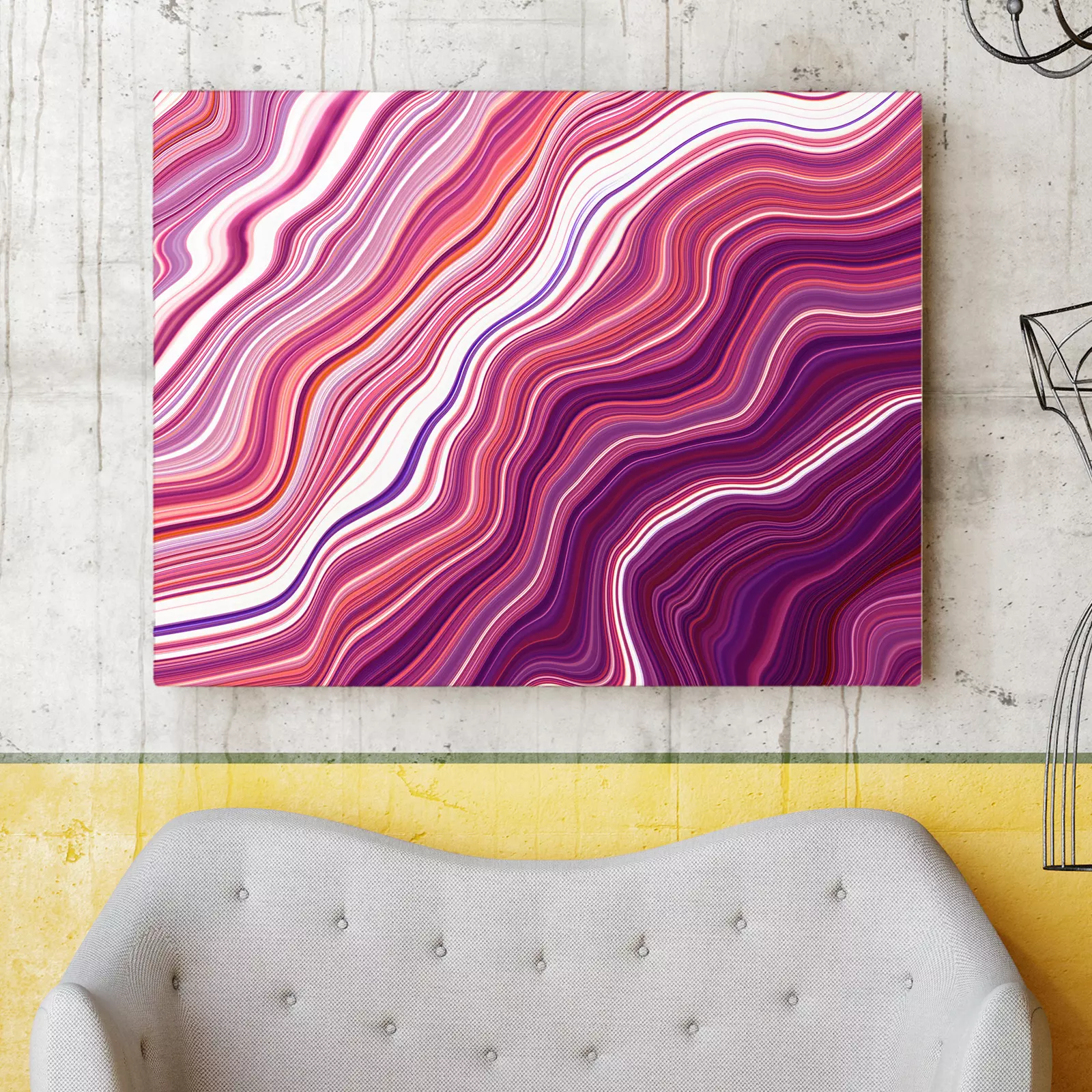 Pink Marble Ink Abstract Background