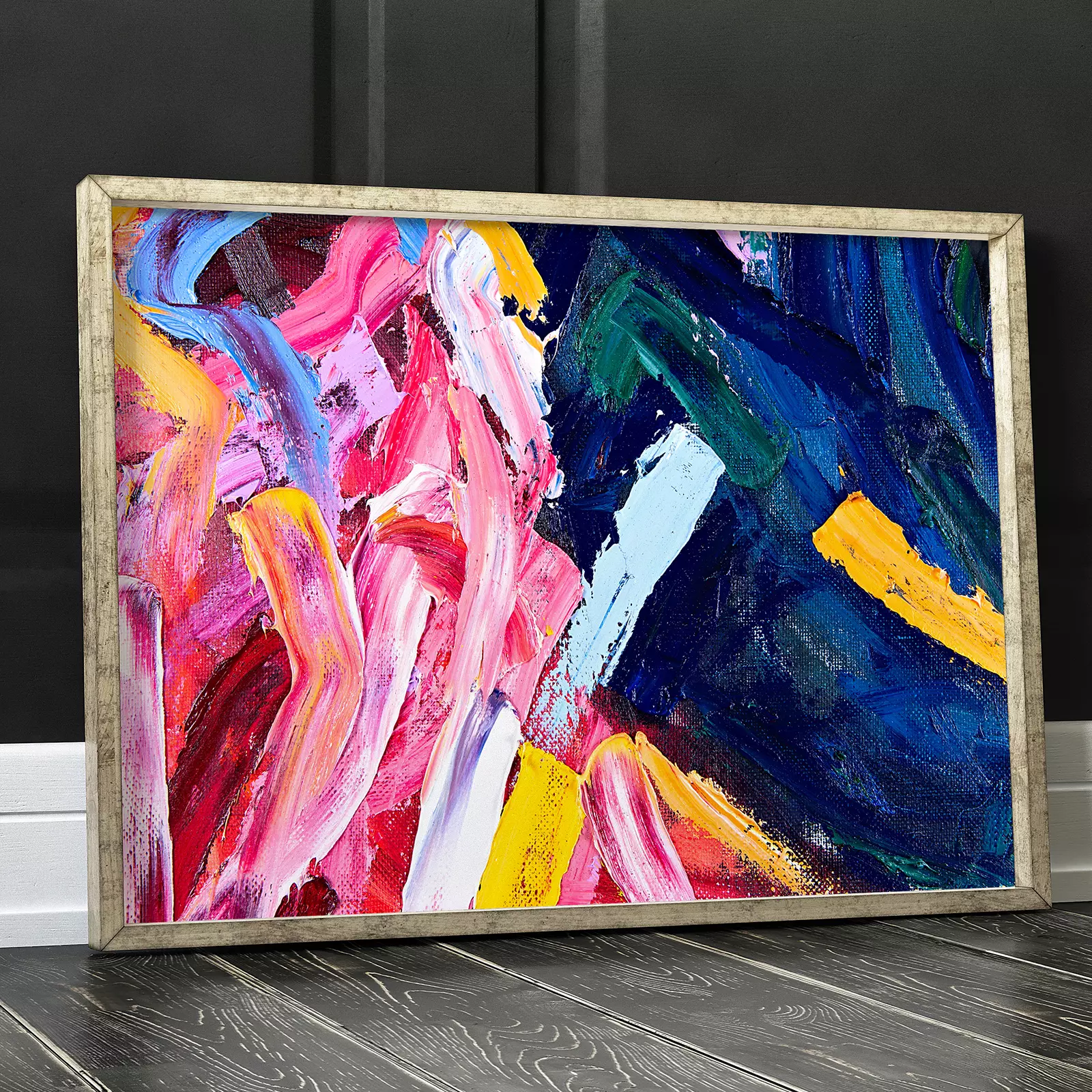 Blue & Pink Strokes