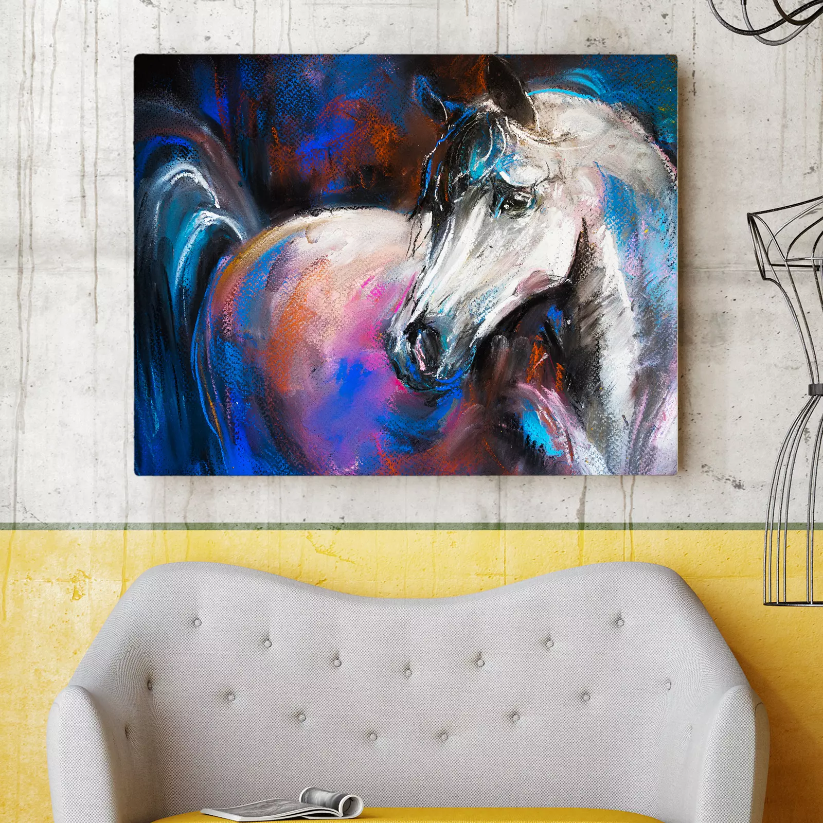 Pastel Painting On A Canvas