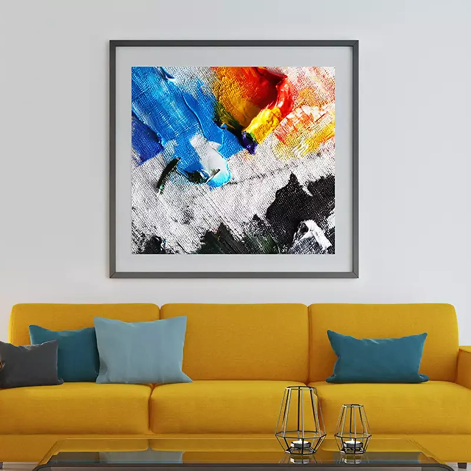 Colors Of Life. Primed canvas Oil Painting