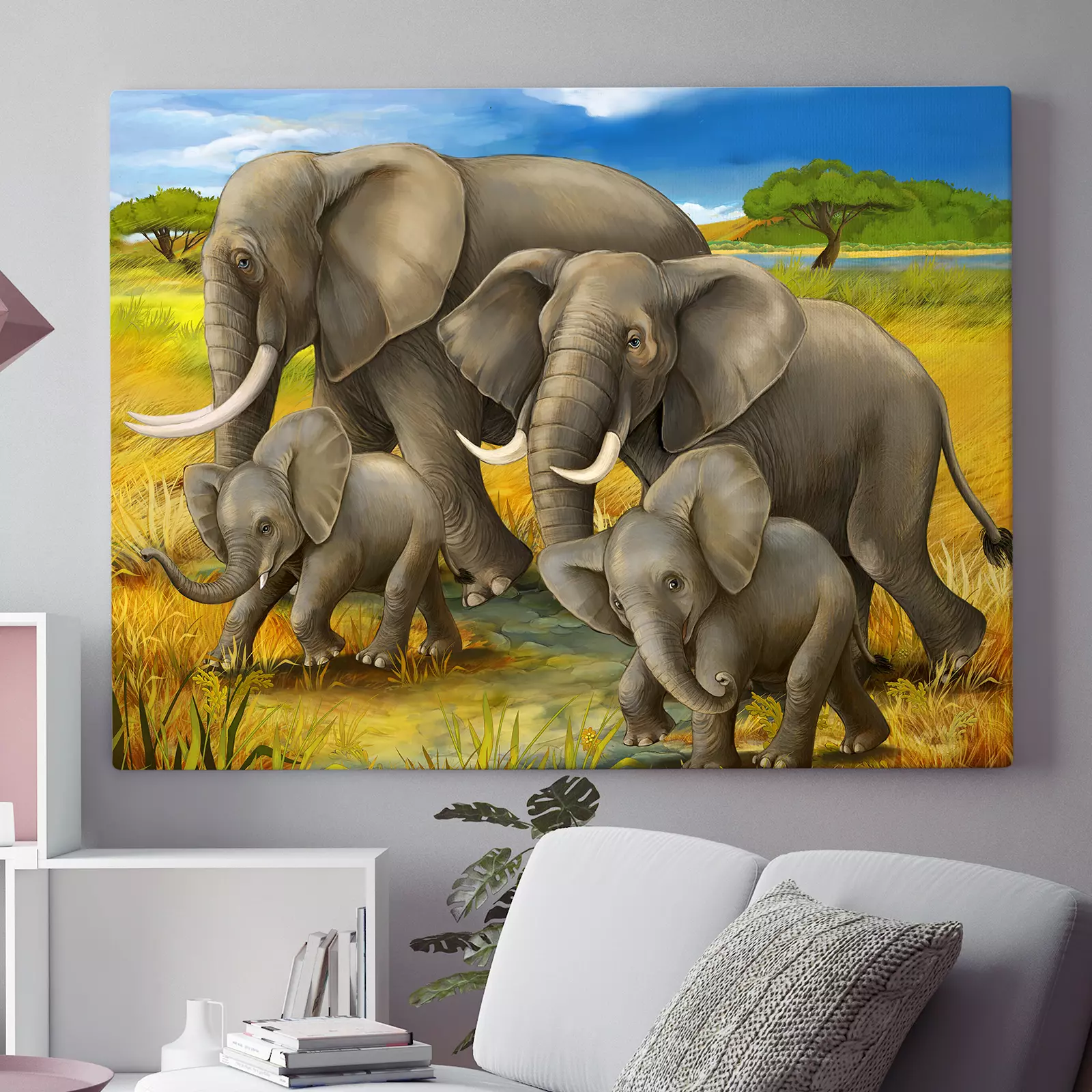 Safari - Elephpants - Illustration for The Children