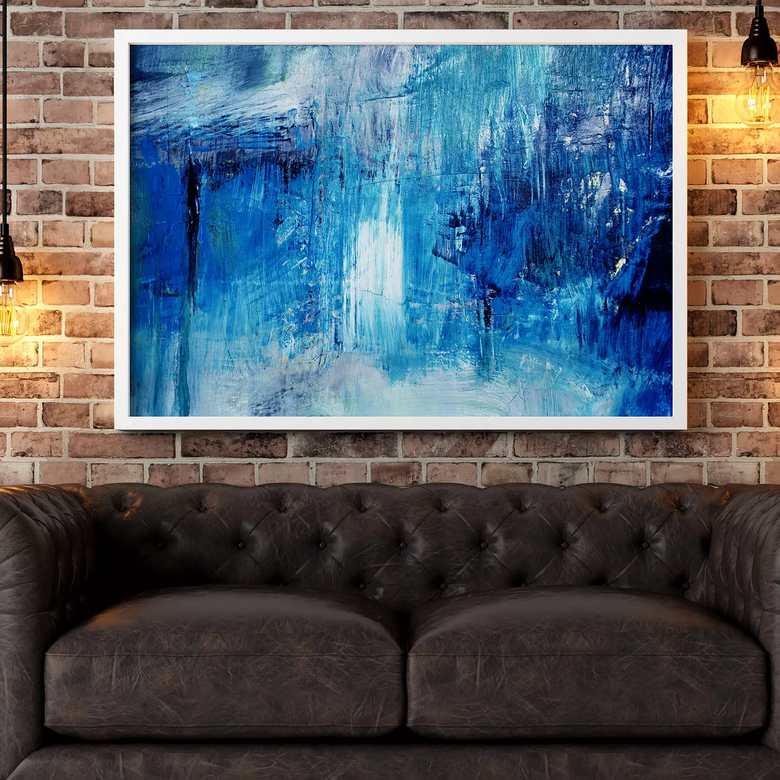 Detail of Artistic Abstract Oil Painted Background