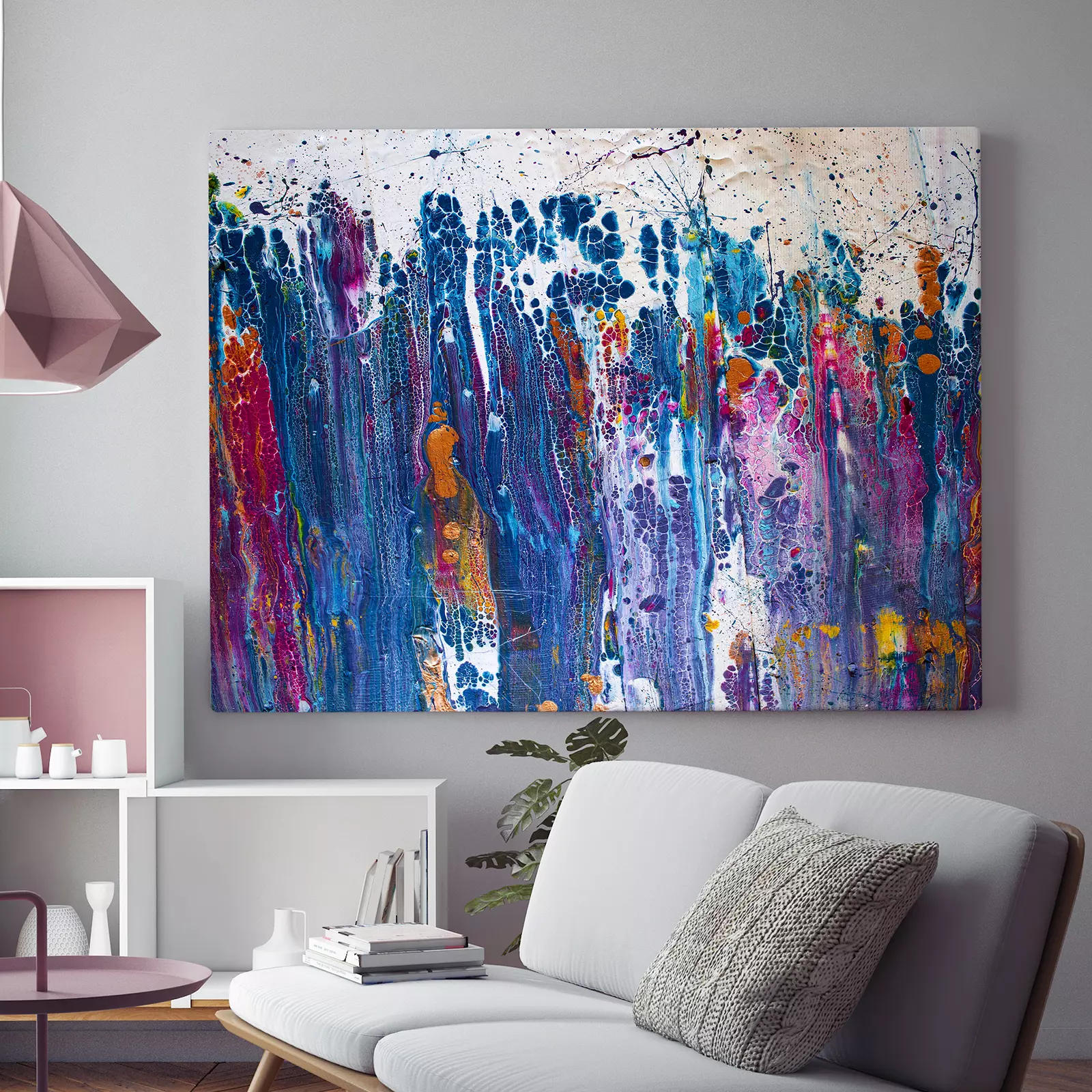 Abstract Art, Acrylic Pouring Technique