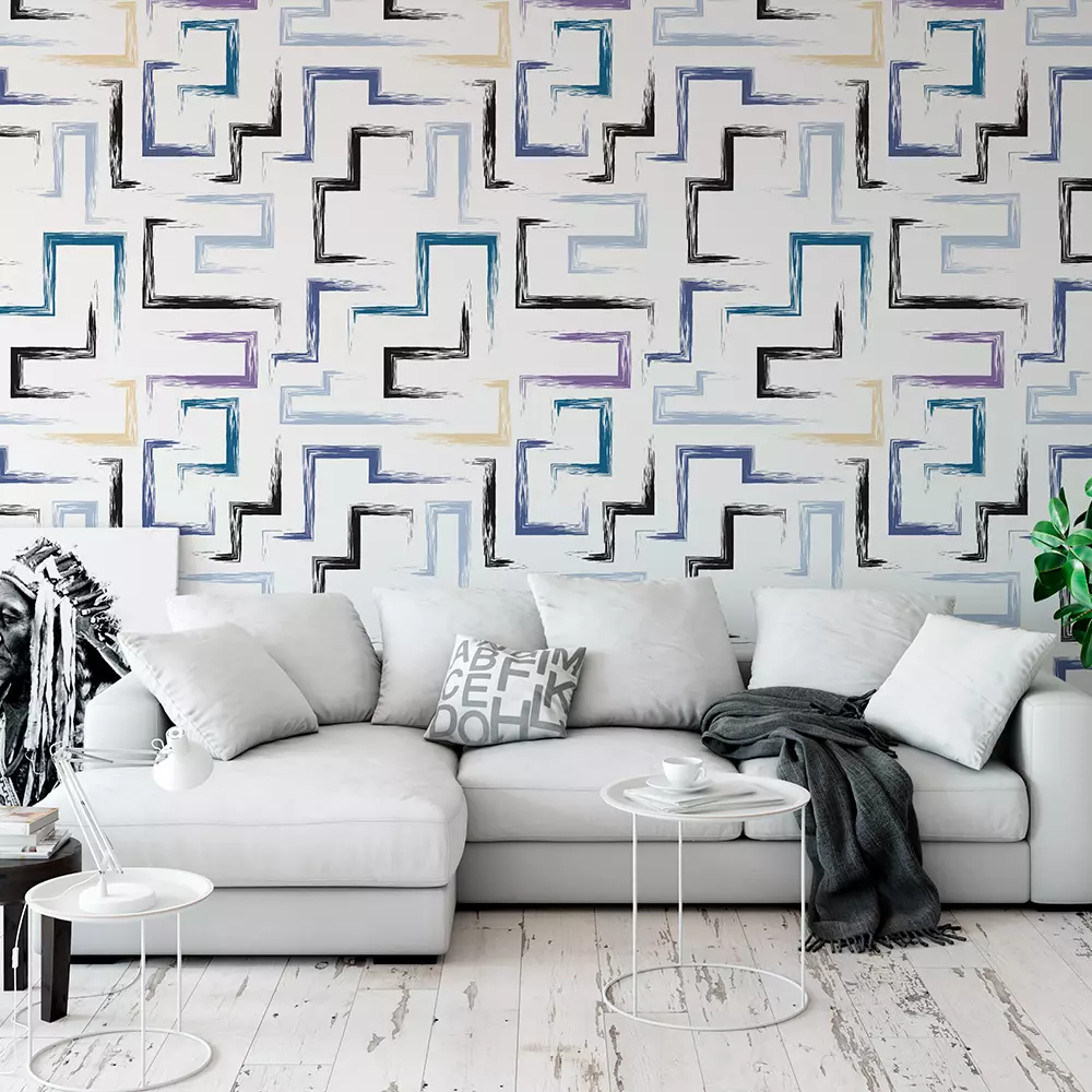 GEOMETRIC BRUSH STROKES