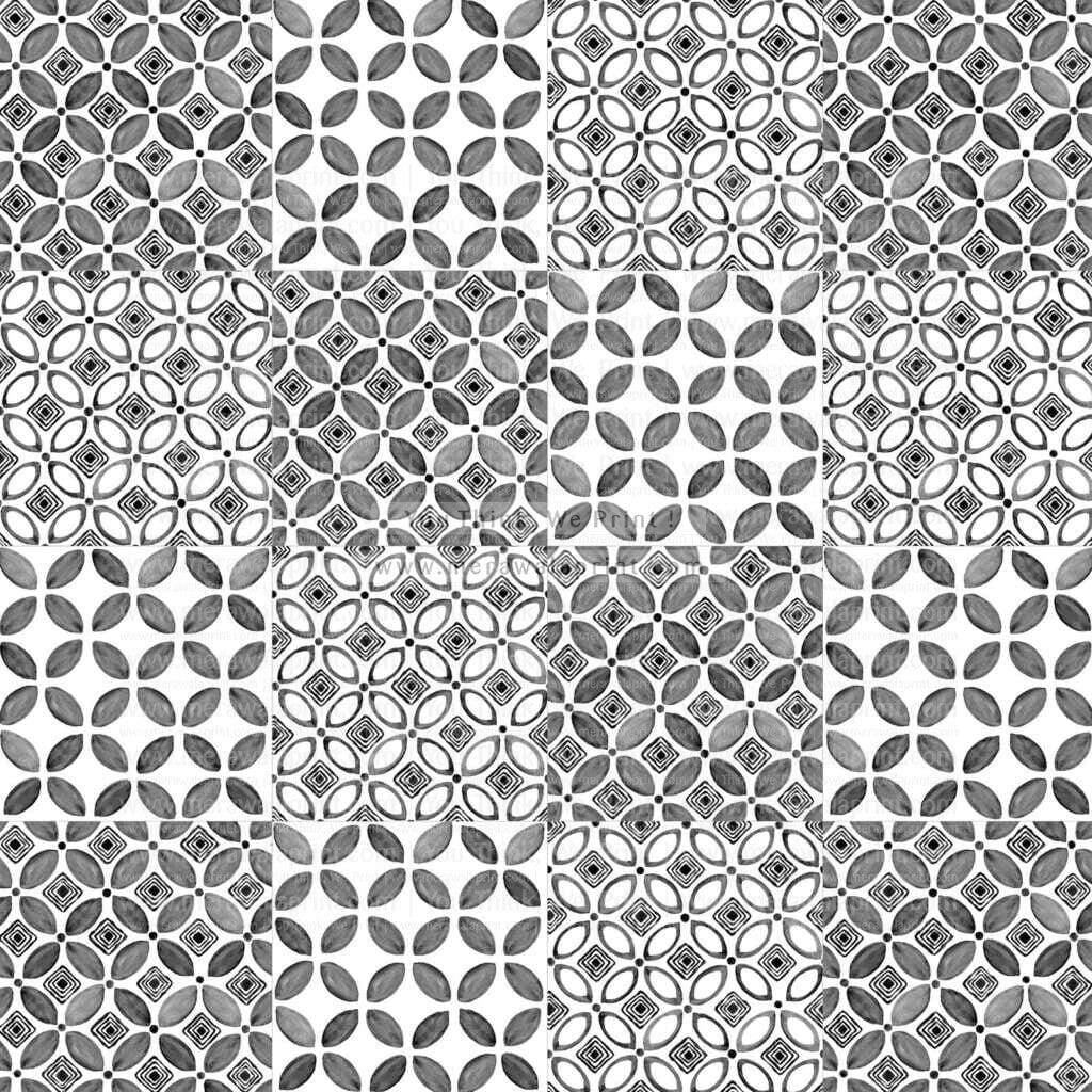 Peel and stick tile stickers – Grey Boho Ceramic Design