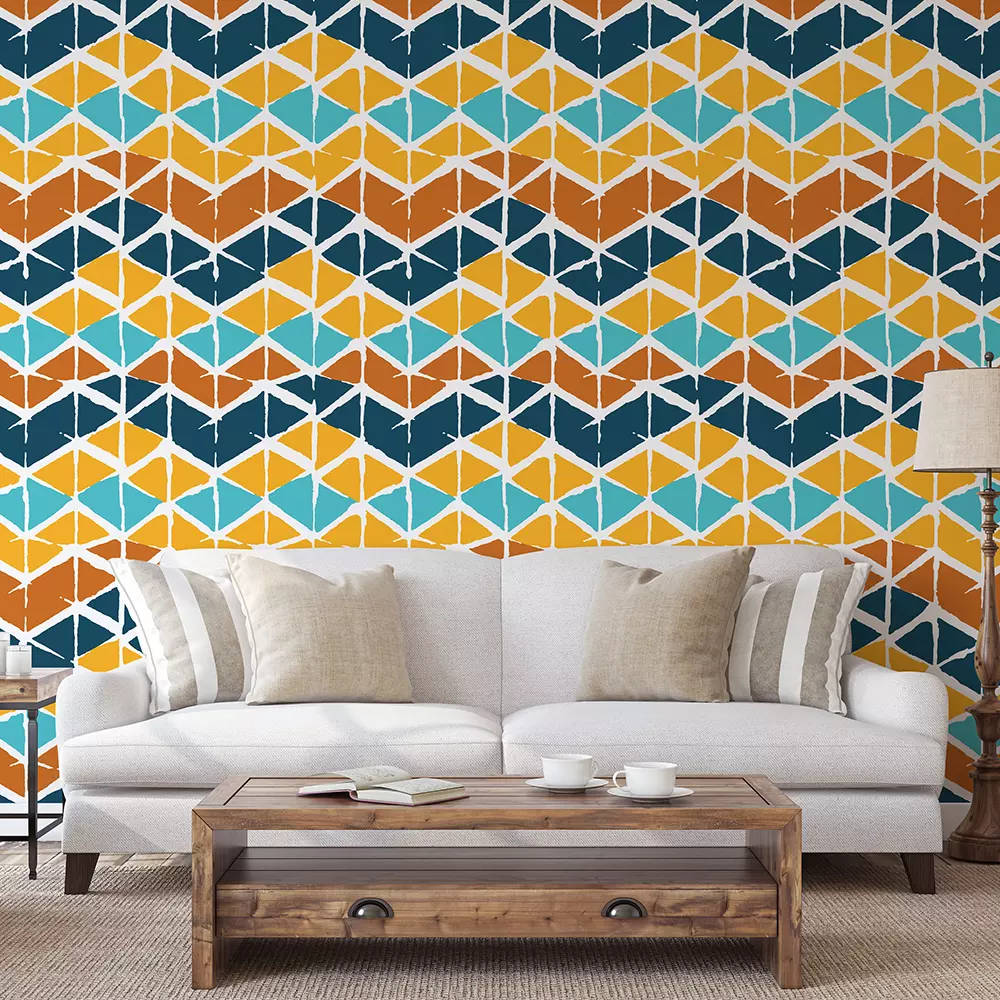 HAND DRAW COLOURFUL CHEVRON
