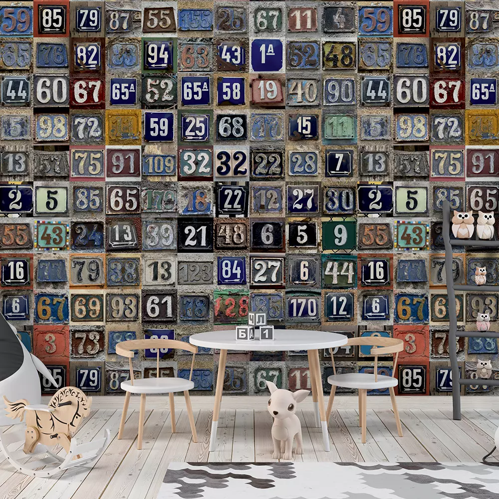 NUMBERS IN METAL