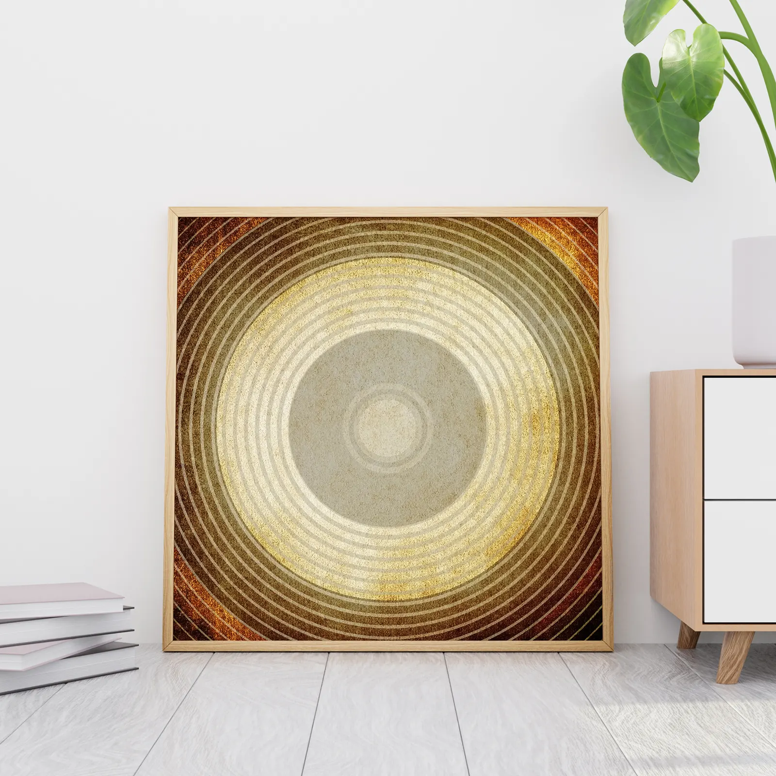 Contemporary circle painting