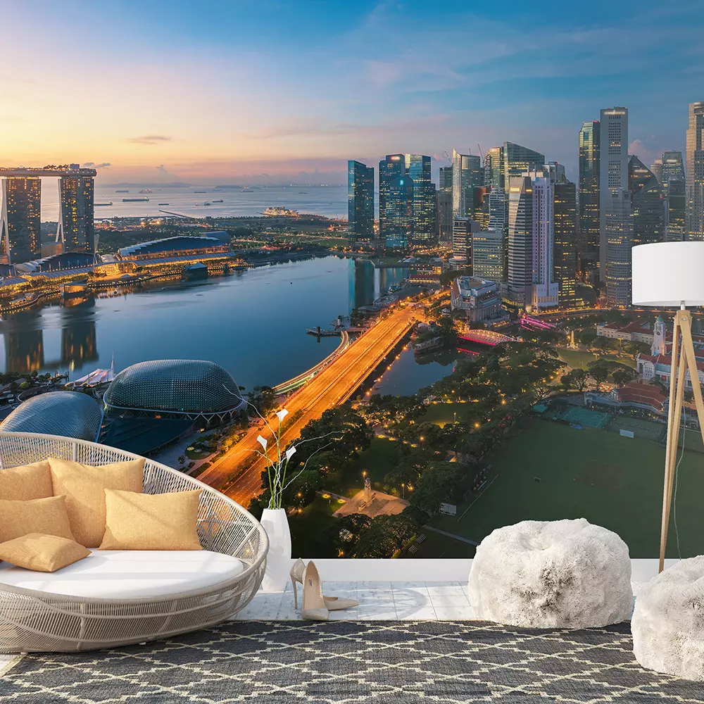 SINGAPORE IN TWILIGHT
