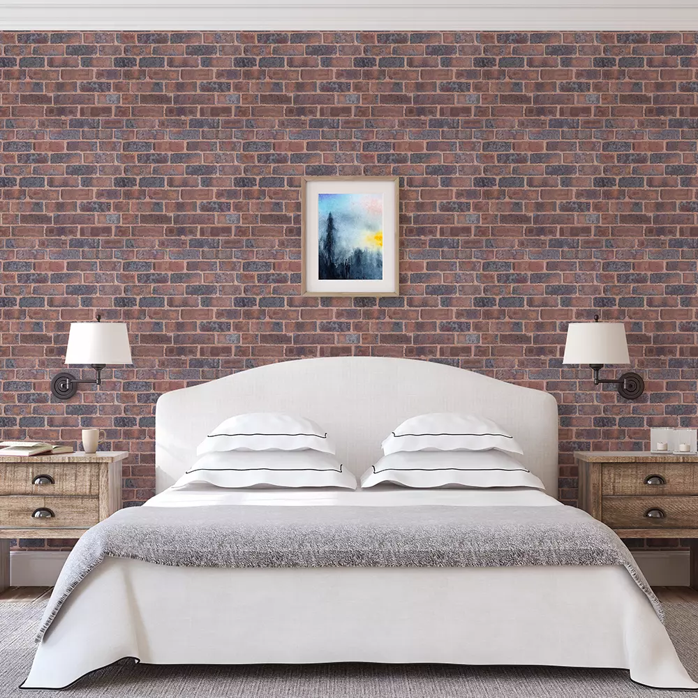BURNED BRICK WALL