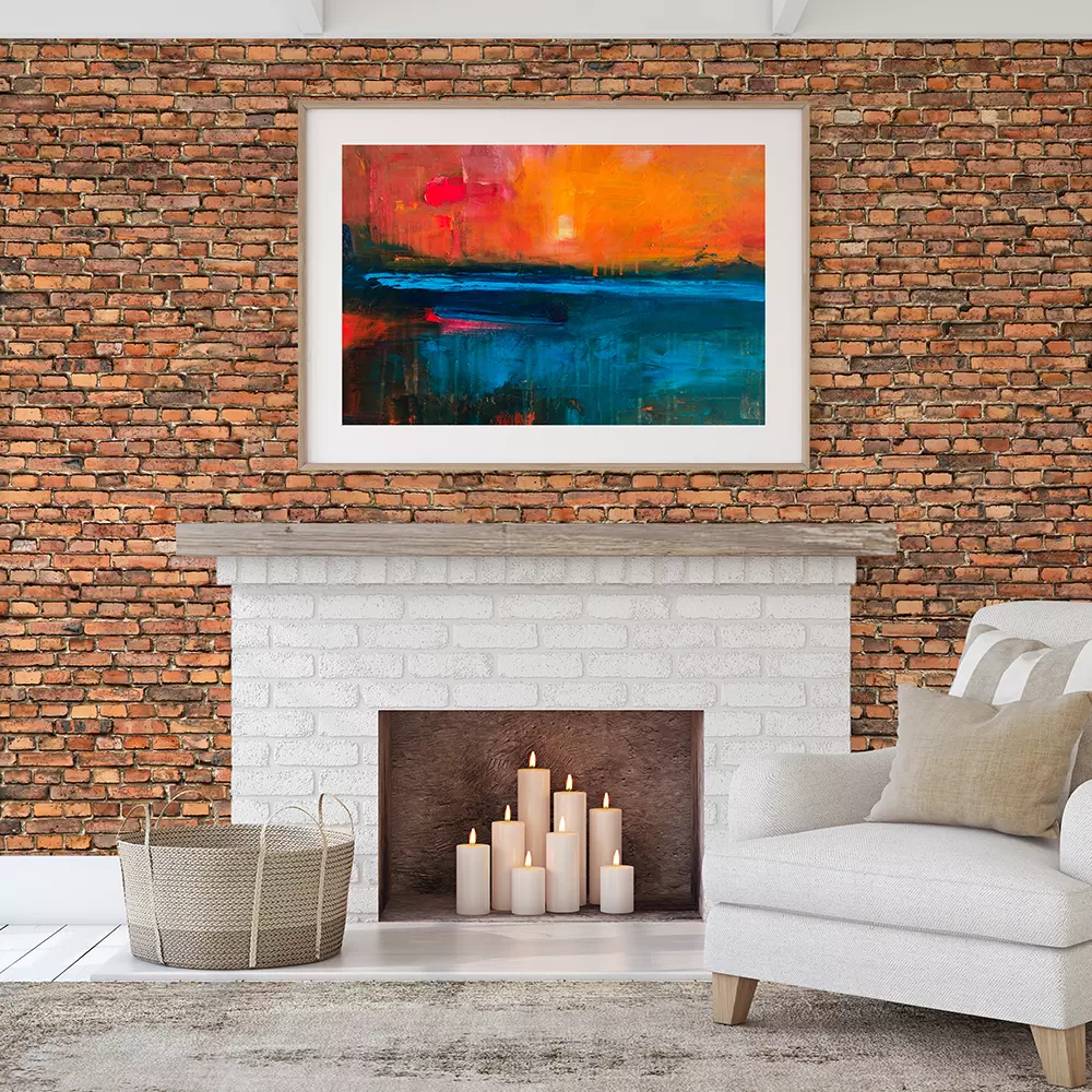 RETRO AGED BRICK WALL