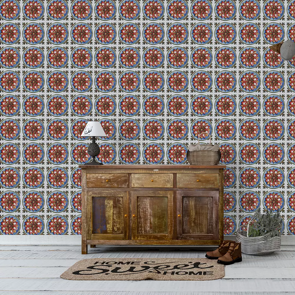 WATERCOLOR MAJOLICA RED