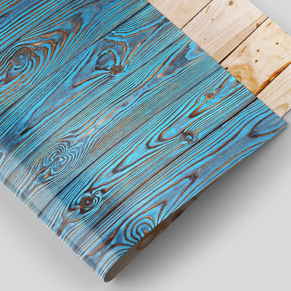 Blue Wooden Planks Background Old and Grunge