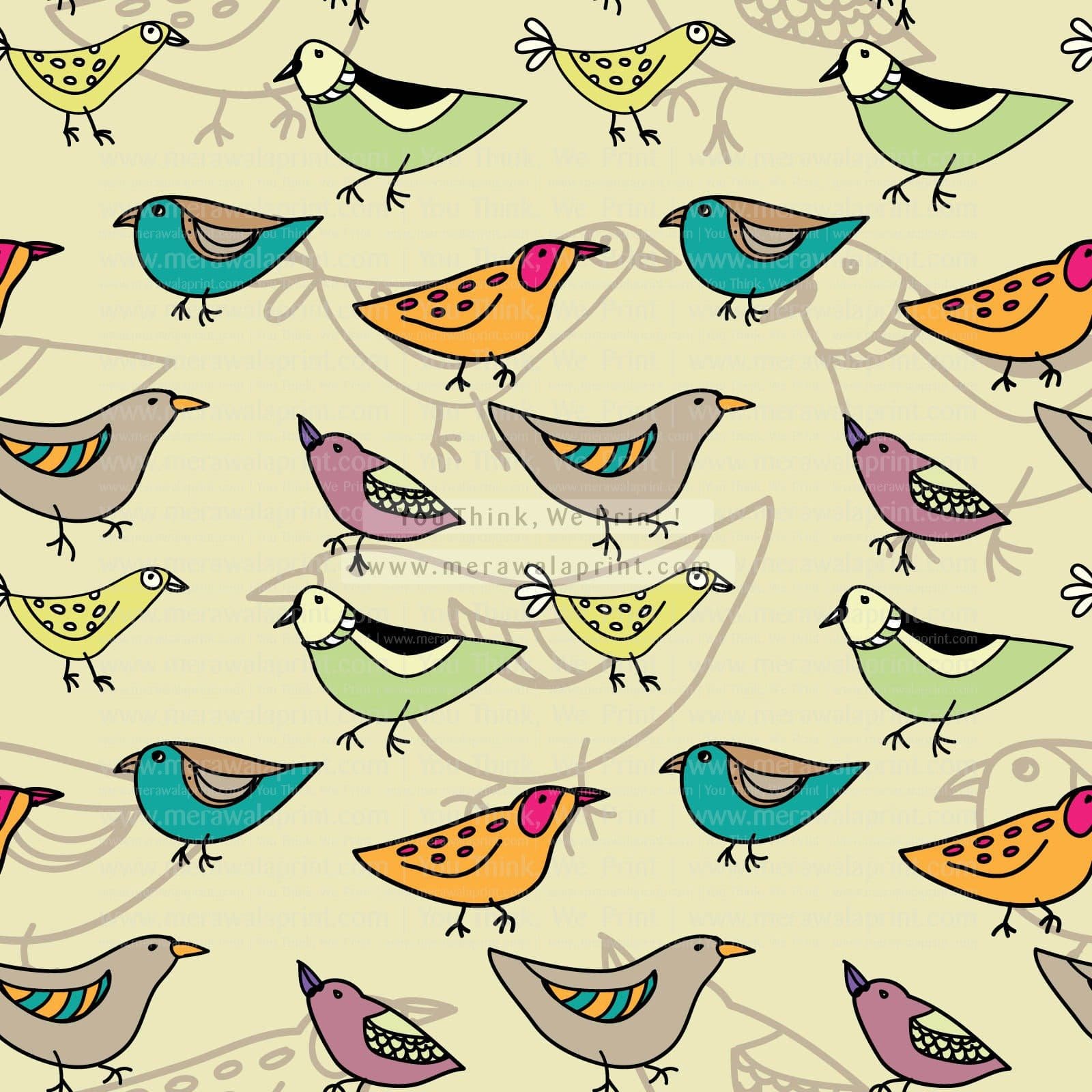 FUNNY BIRDS – Merawalaprint - Birds Wallpaper