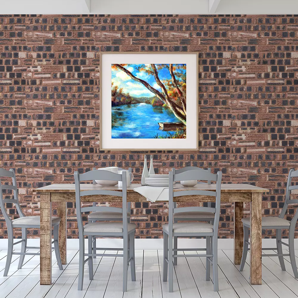 BURNED BRICK WALL 2