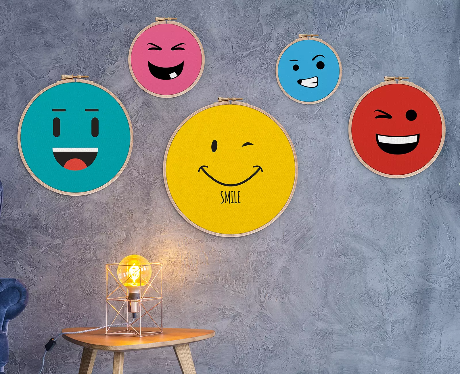 Funny Emoticons for Kids Room
