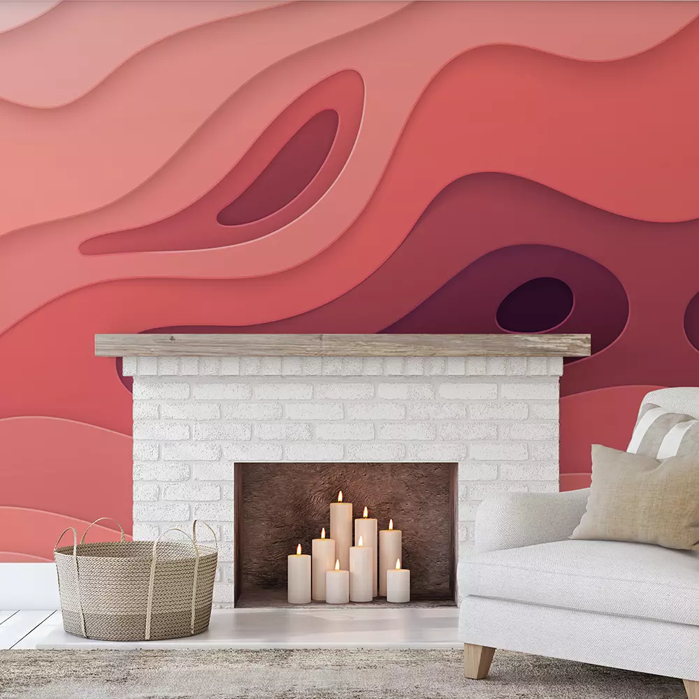 Abstract realistic paper decoration for design
