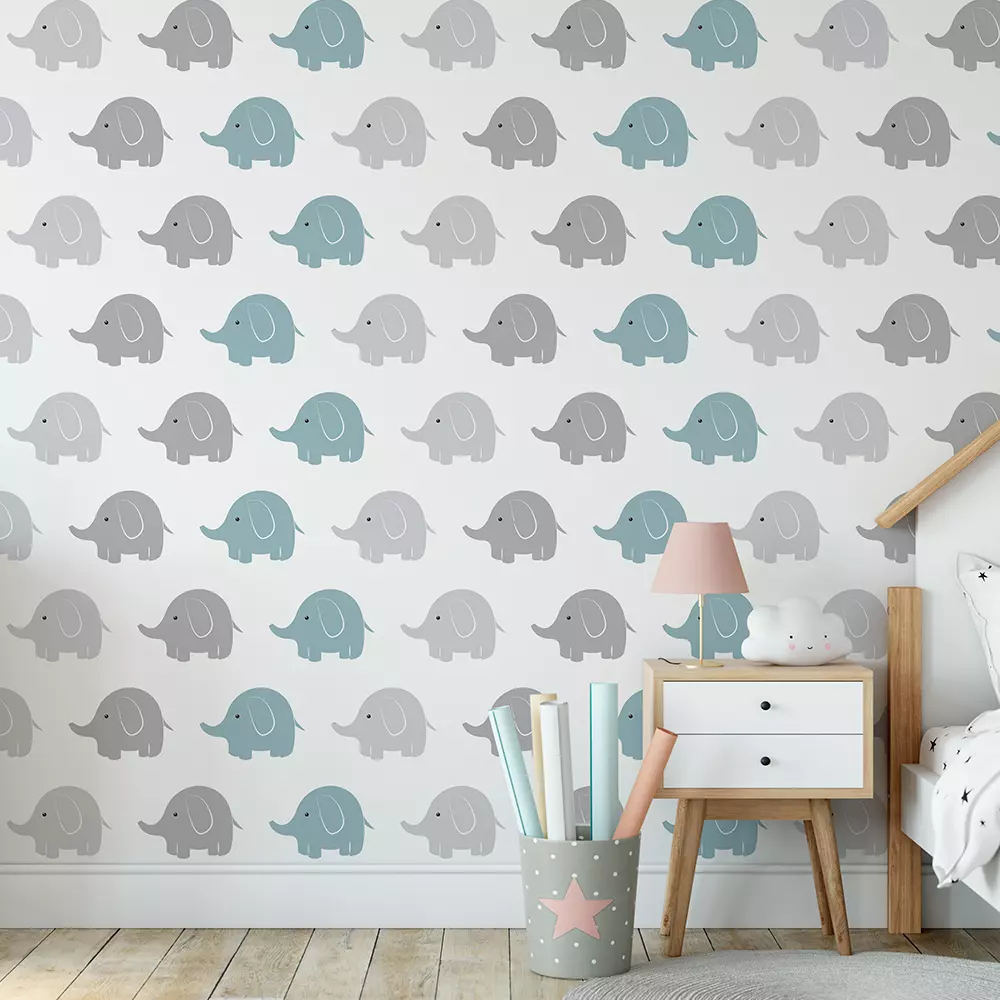 Elephant vector pattern Baby animal