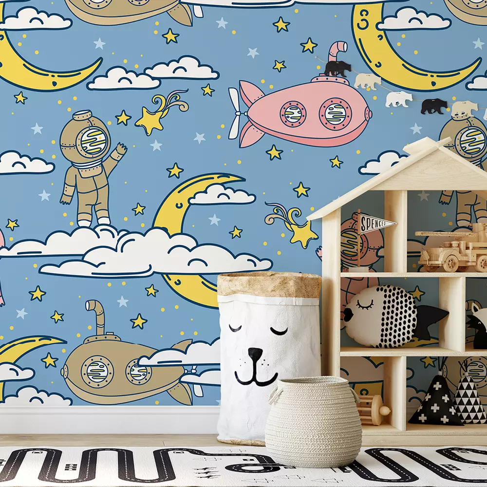 Fantasy seamless background for sweet dreams