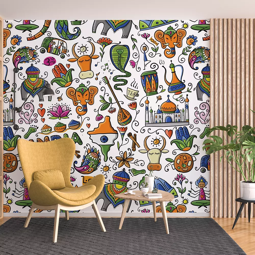 Indian lifestyle Seamless pattern for your design
