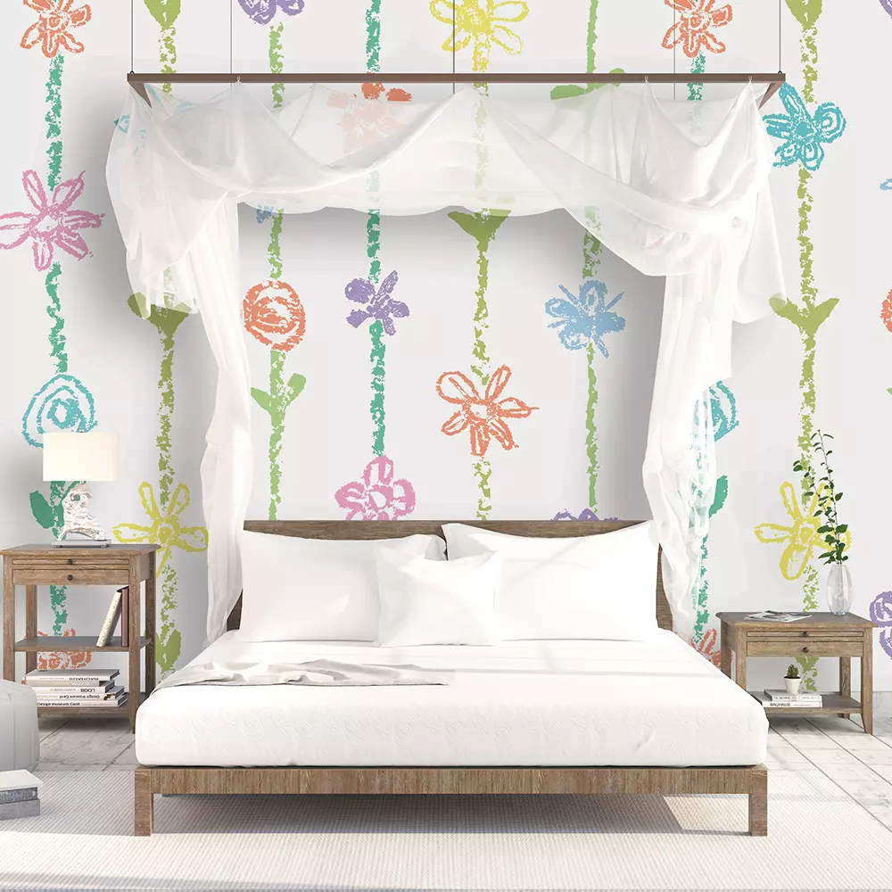 KIDS CRAYON FLOWERS