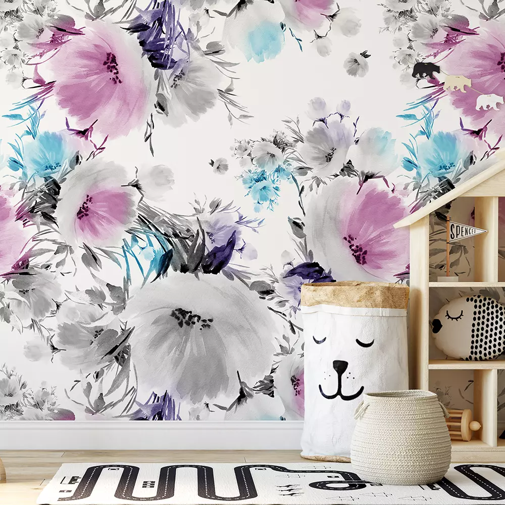 FLOWERS IN BRUSH STROKES