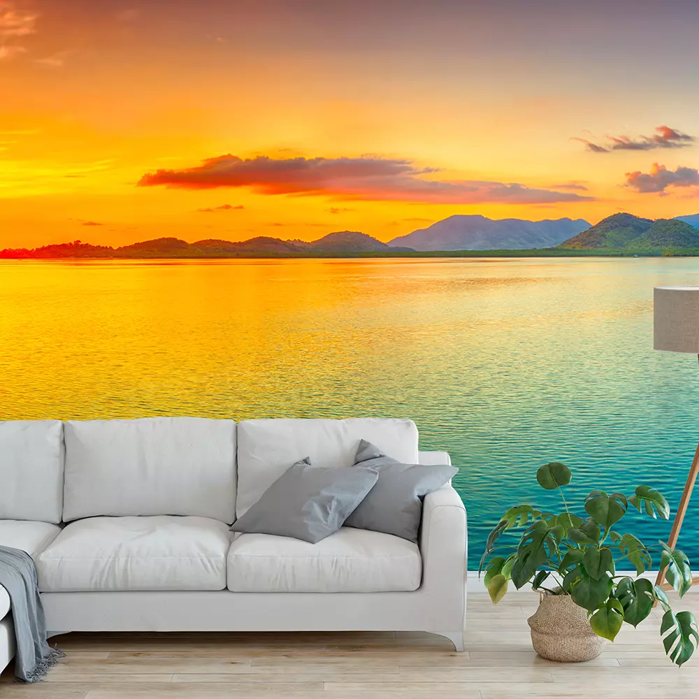 Sunrise over the sea. Panorama – Merawalaprint - Landscape Wallpaper