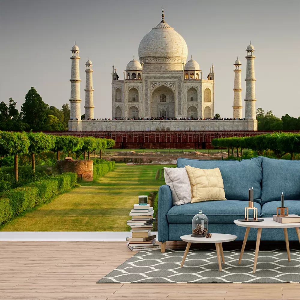 Taj Mahal from the garden side sunset