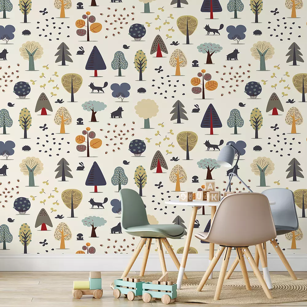 The vector illustrated seamless pattern