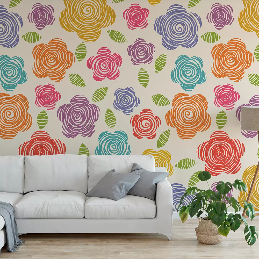 STENCIL FLOWERS