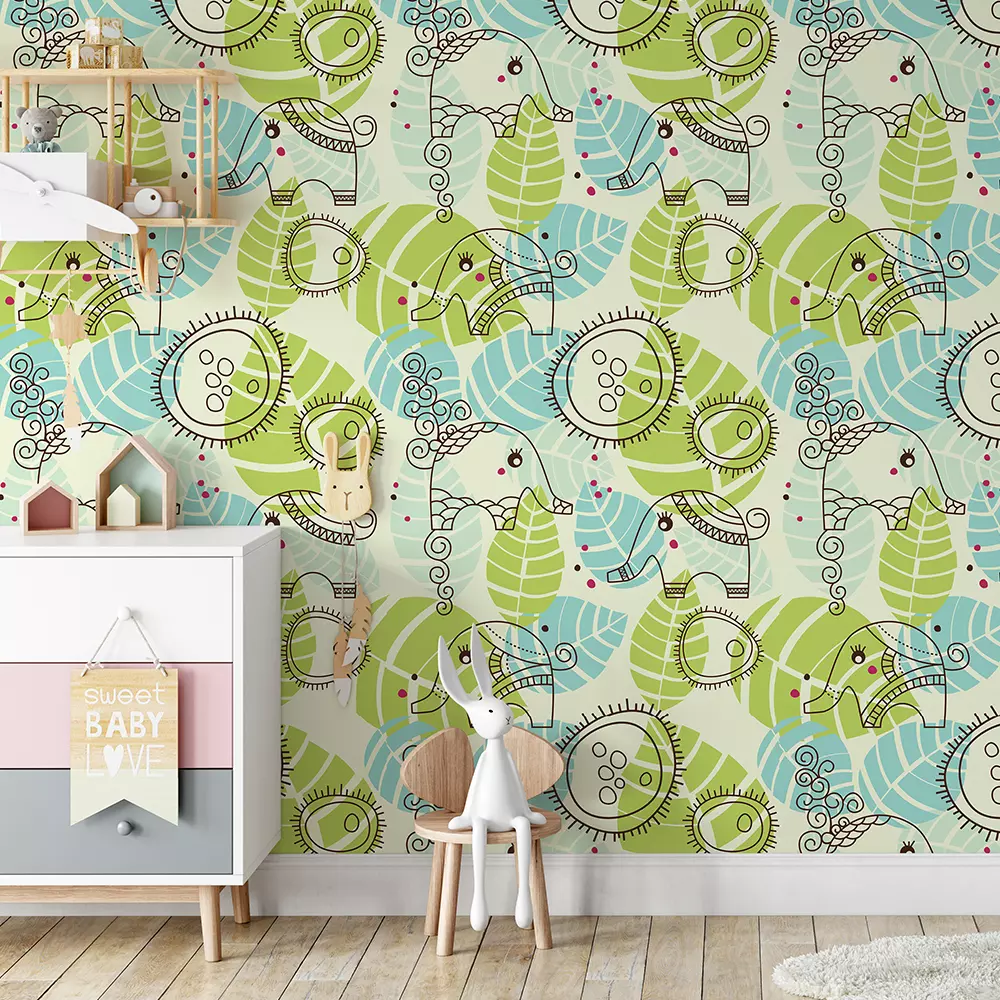 cute baby seamless pattern-vector
