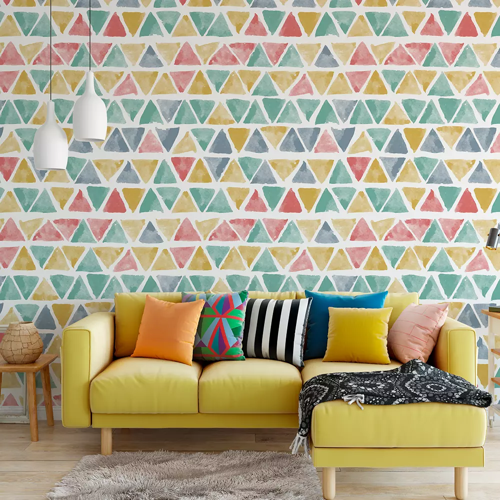 Seamless vector pattern with hand drawn watercolor
