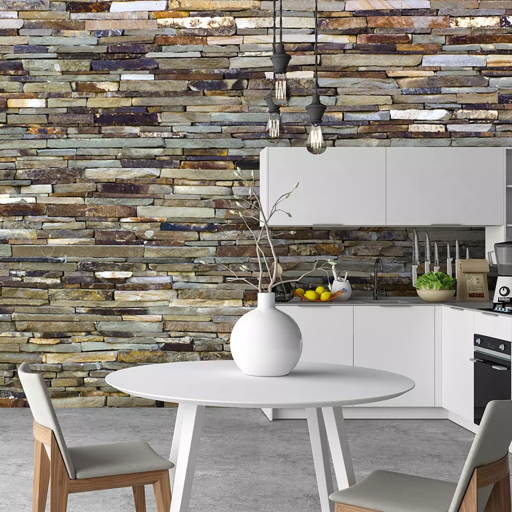 Natural cut stone texture brown