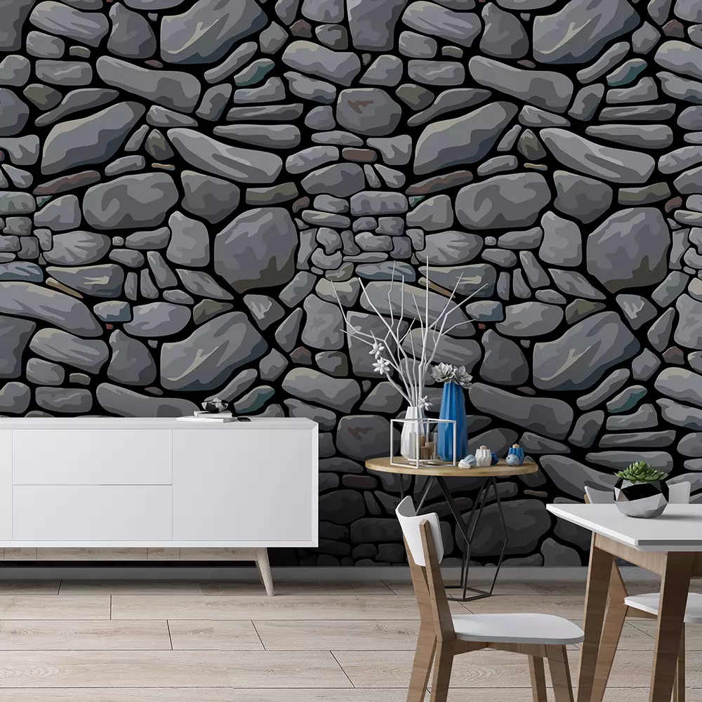 Abstract vector grey stone