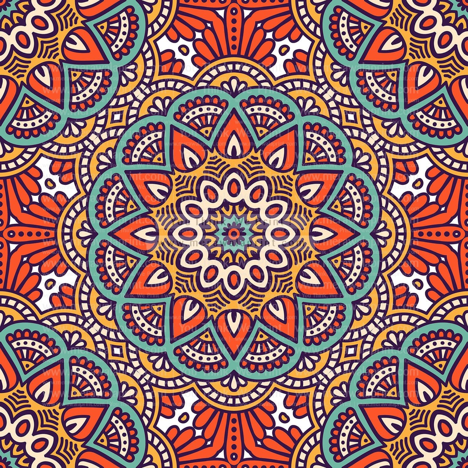 Etehnic Indian Mandala Art – Merawalaprint - Abstract