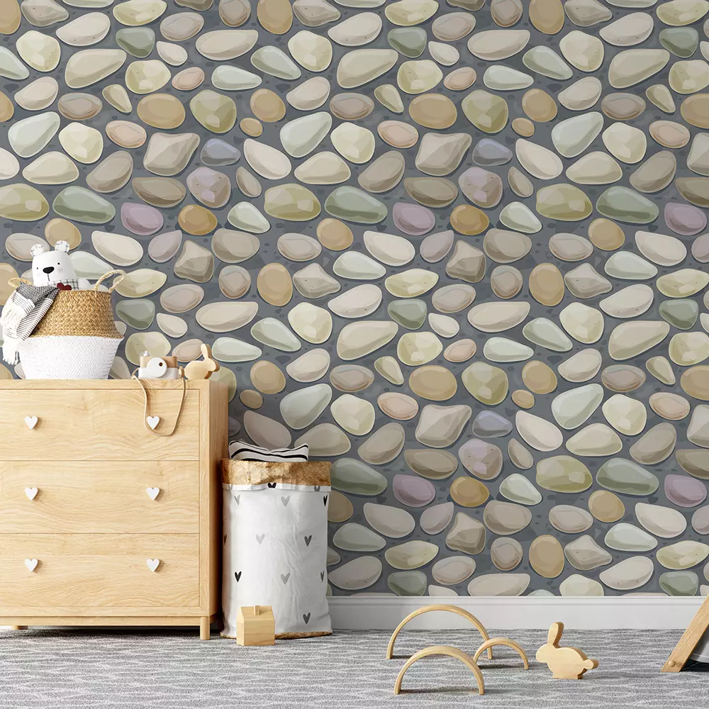 Pebble stonewall illustration