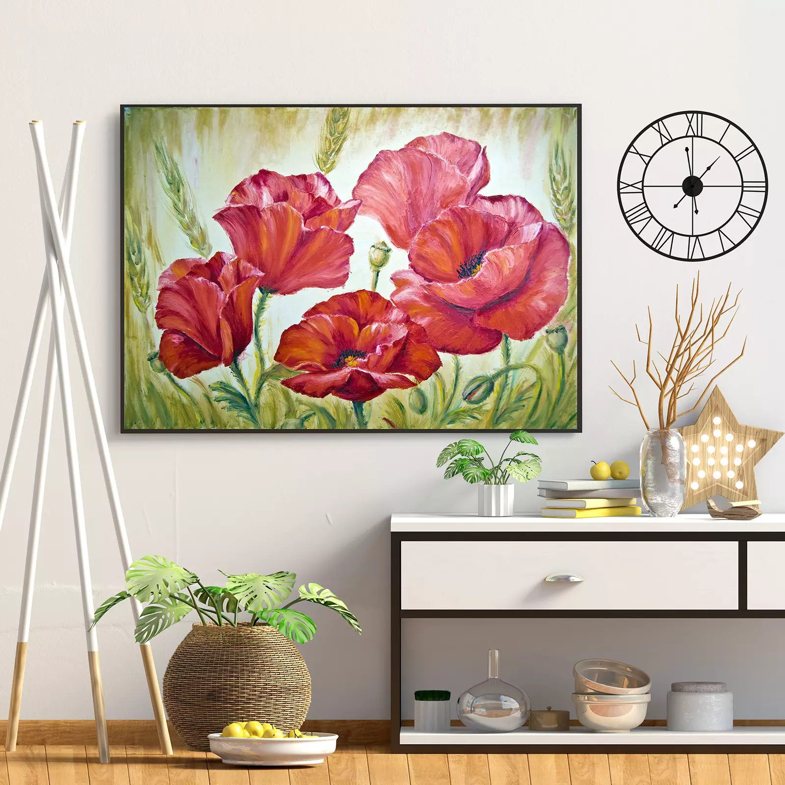 Poppies in the morning