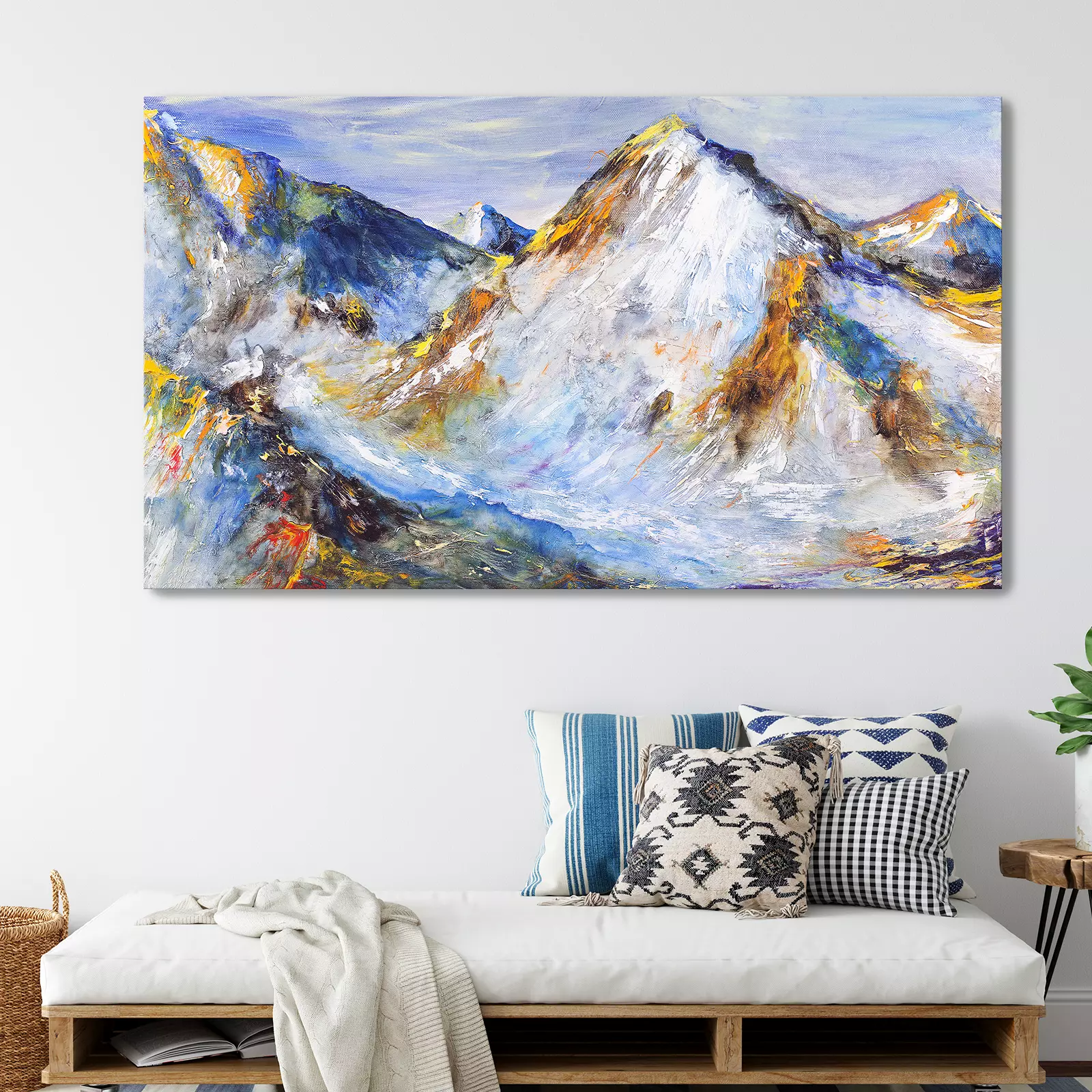 Snow-capped mountains