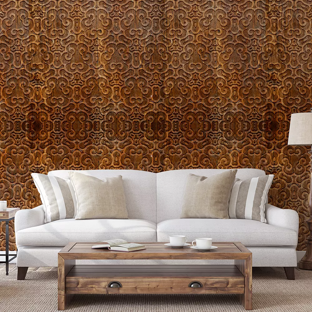 Wood carved ornament Texture