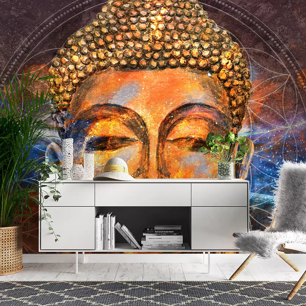 head of Lord Buddha digital art