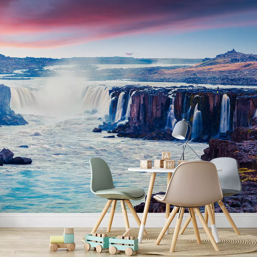 Colorful summer landscape on Jokulsa